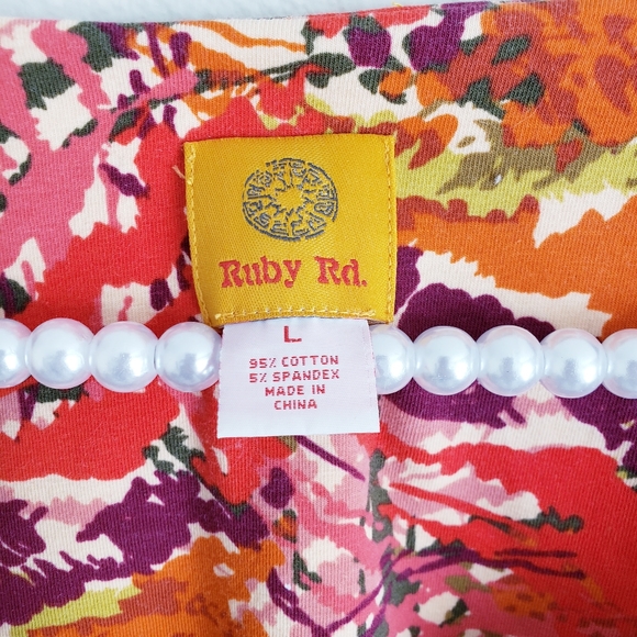 Ruby Rd. | Jeweled Neckline Size Large - Picture 5 of 6